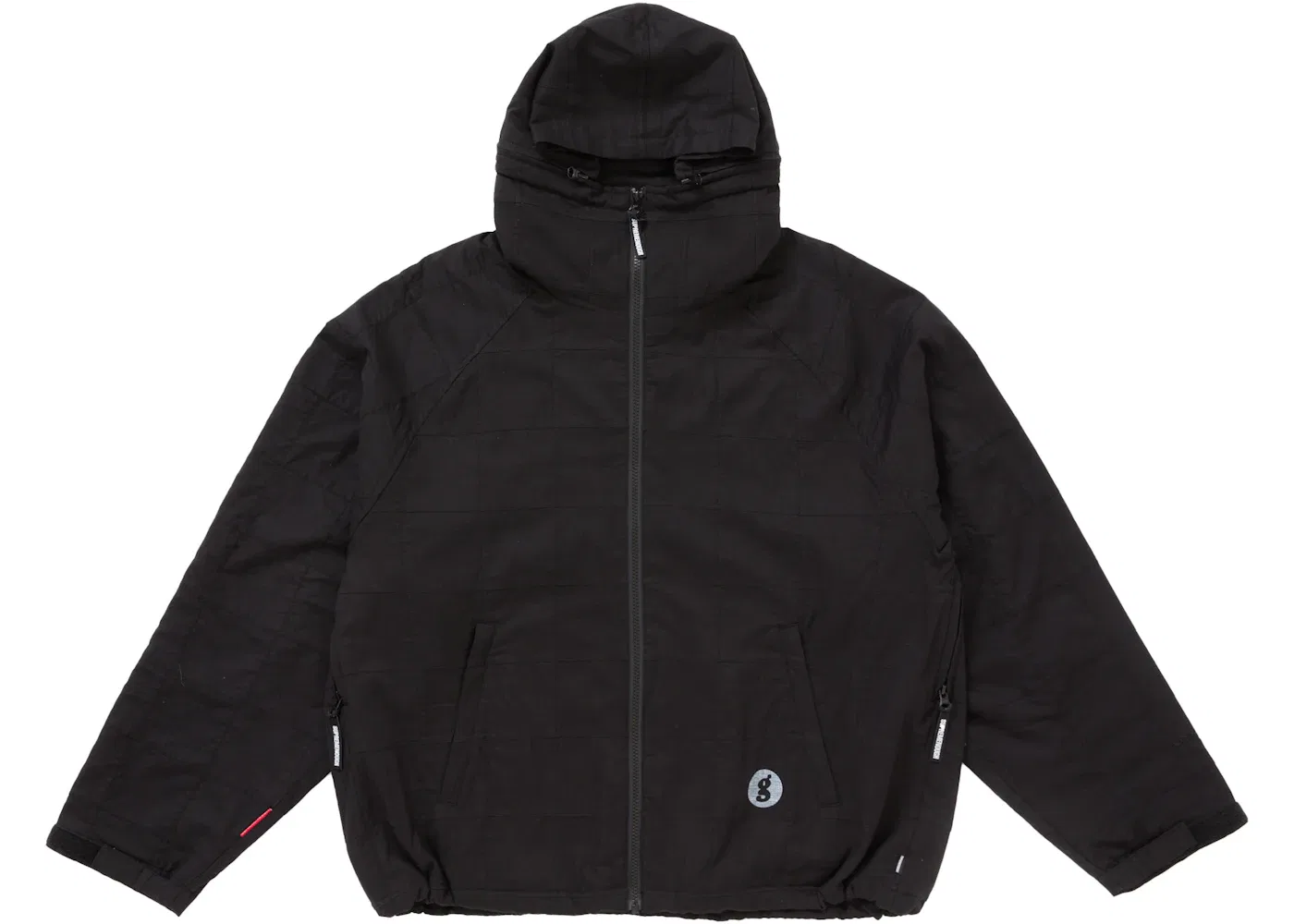 Мужская куртка с принтом Supreme GOODENOUGH Patchwork Hooded Jacket, Black