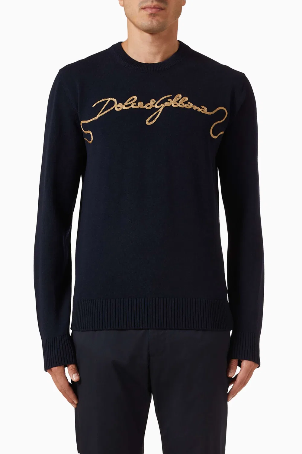 Свитер с вышивкой Dolce & Gabbana