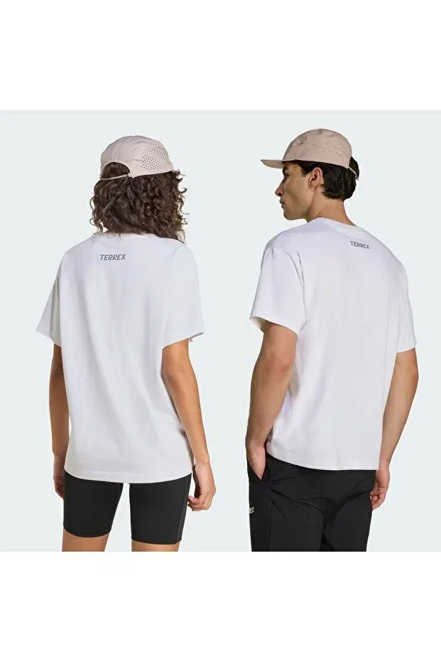 Женская футболка с принтом U Rocks G T Unisex T-Shirt KB9625 Adidas, White — фото 2