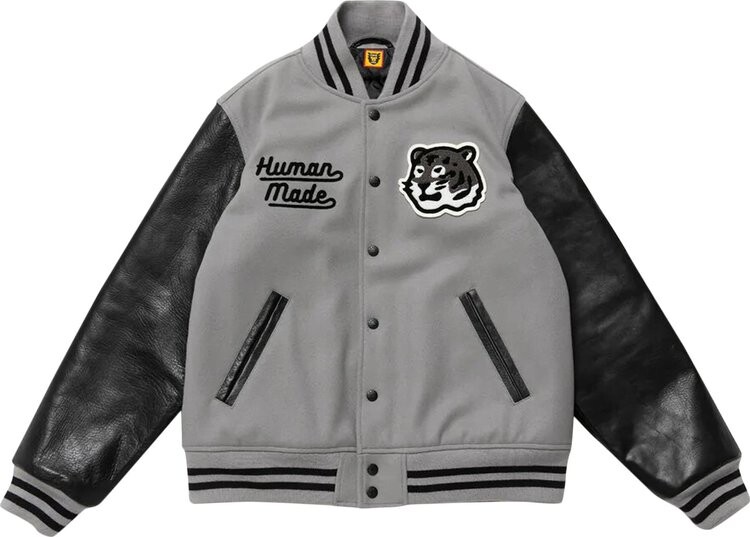

Куртка Human Made Varsity Jacket 'Grey', серый