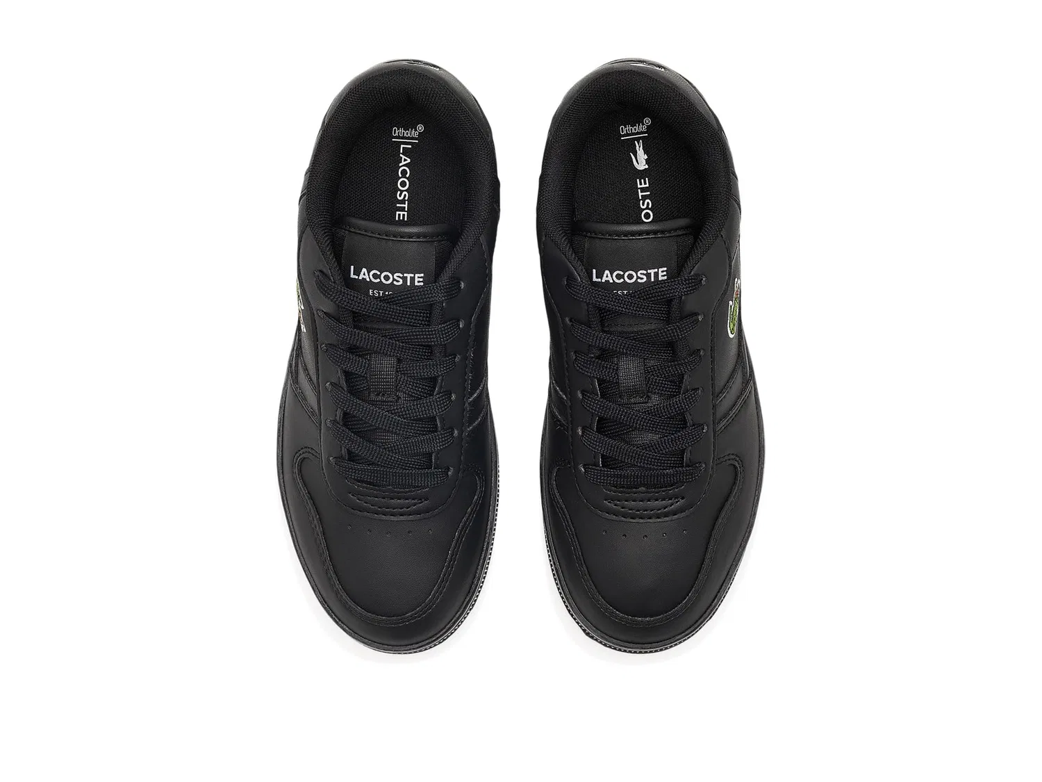 Кроссовки с Т-образными зажимами (для маленьких и больших детей) Lacoste Kids, Black — фото 3