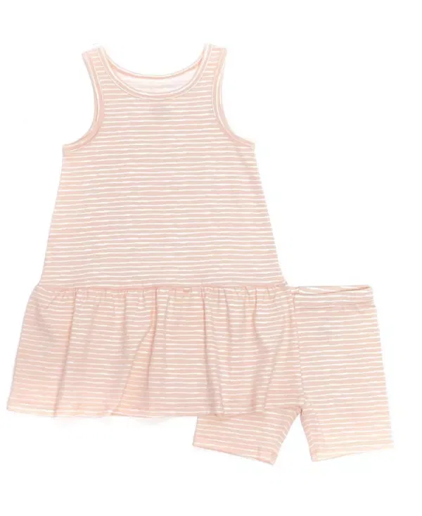 Детское платье для девочек без рукавов Norani, Pink Stripes
