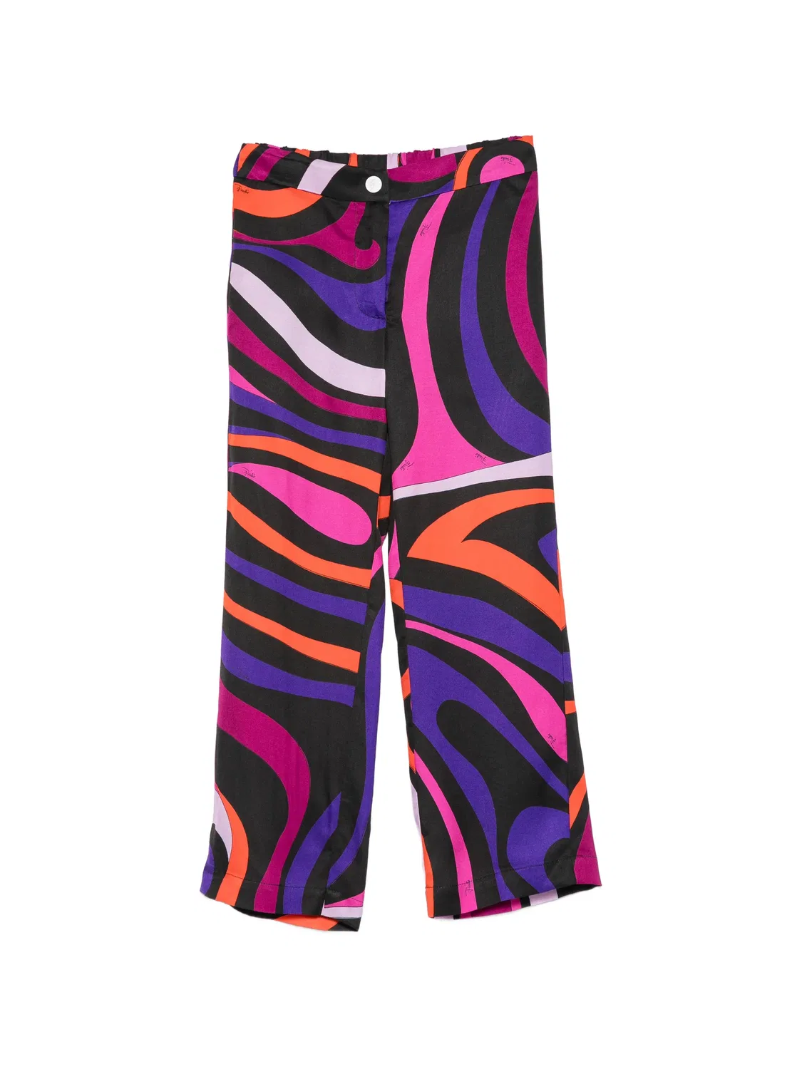 Брюки с узором Pucci Junior, черный
