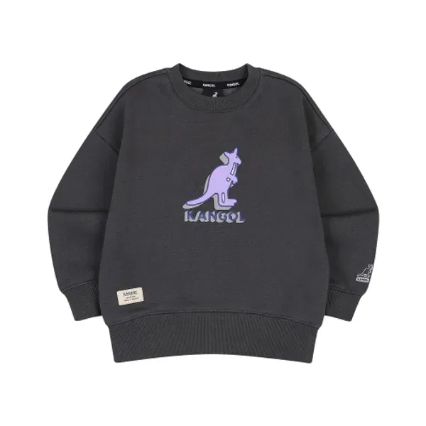 Свитшот оверсайз с логотипом, qd 0011 Kangol Kids, угольный