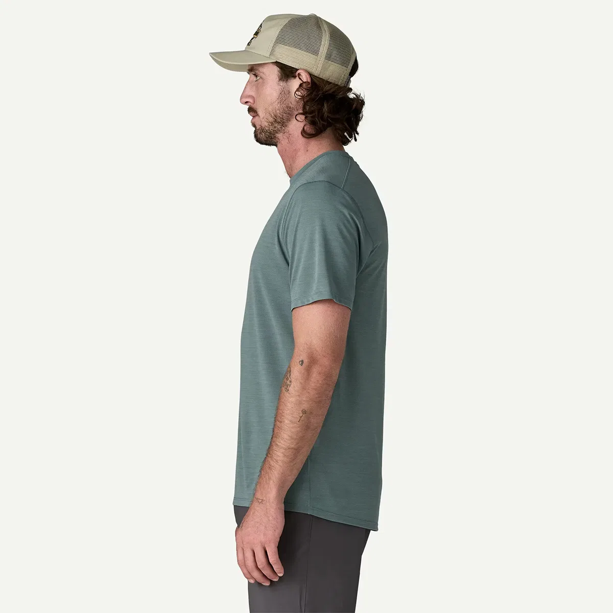 Мужская футболка с коротким рукавом Capilene Cool Ultra Shirt Patagonia, Blue Sage/Light Blue Sage X-Dye — фото 3