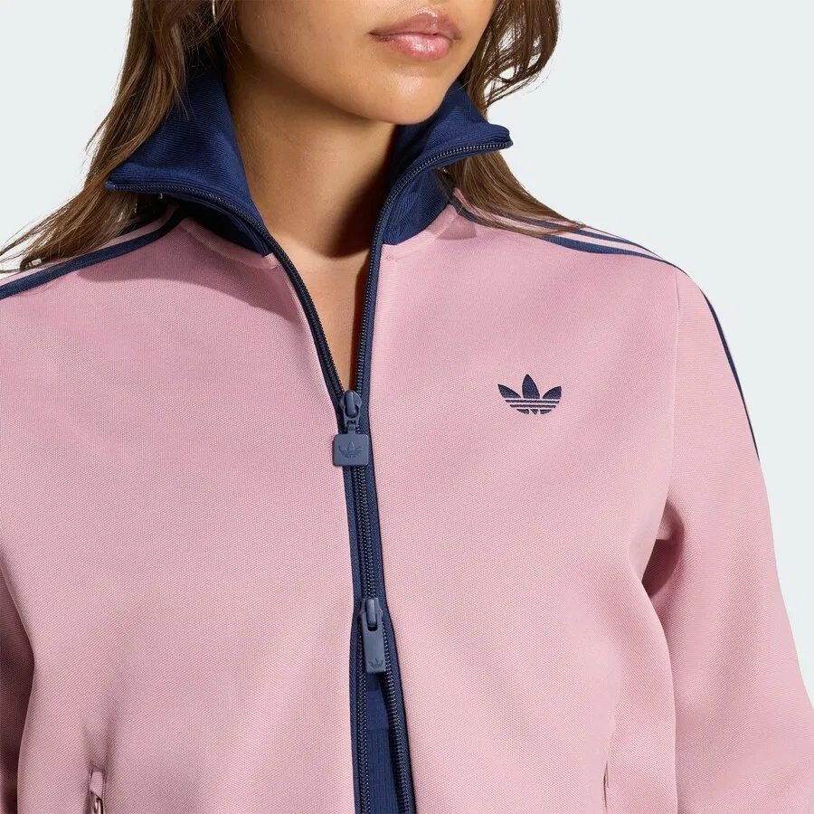 Толстовка на молнии ADIDAS ORIGINALS 'Classic' цвета орхидеи — фото 3