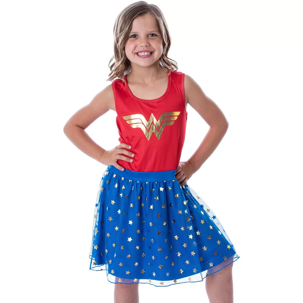 Детская ночная рубашка для девочек с принтом Wonder Woman INTIMO, Red
