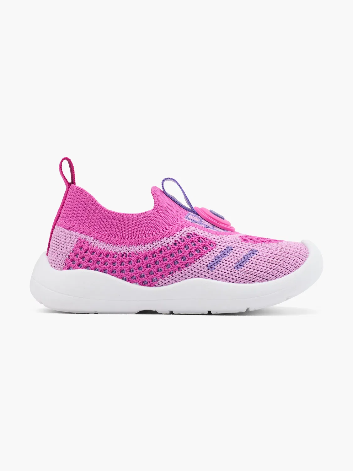 Детские закрытые тапочки с эластичной вставкой elefanten, цвет Fuchsia