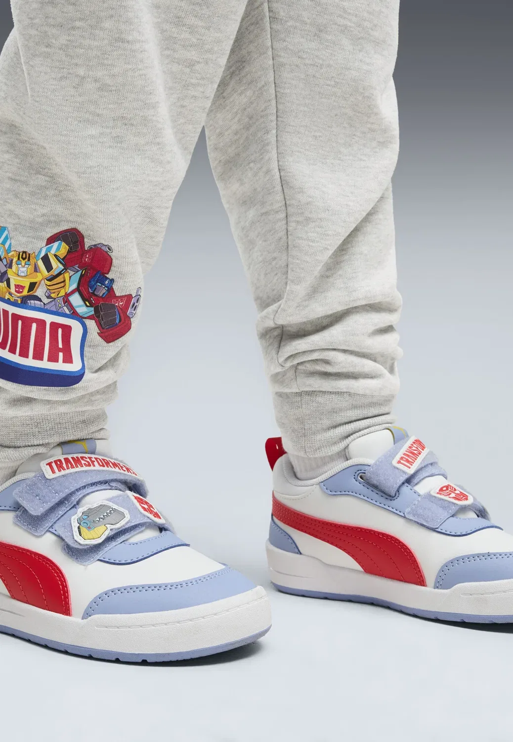 Кроссовки X Transformers Multiflex 2 SL унисекс - обувь для скейтбординга Puma, White-For All Time Red-Chambray Blue — фото 2