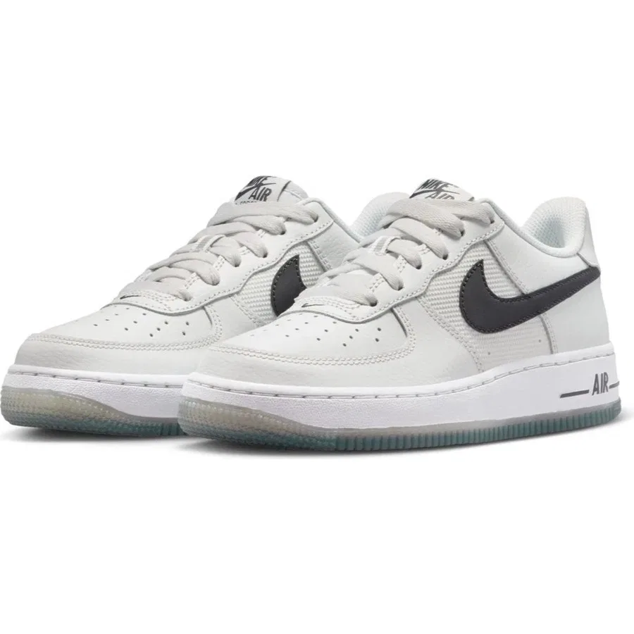Кроссовки повседневные из натуральной кожи Air Force 1 GS Nike, Серый — фото 3