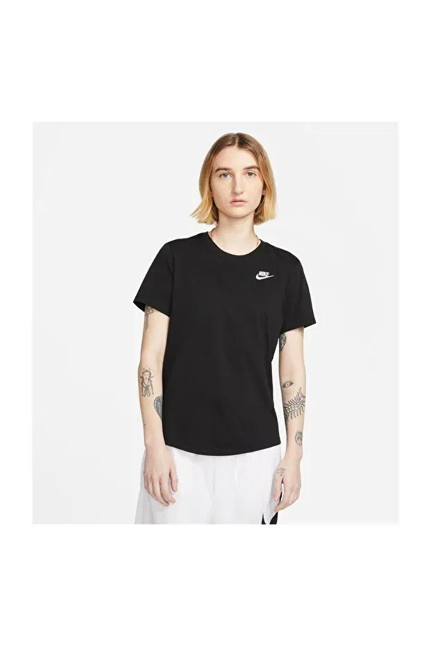 Женская футболка с круглым вырезом Nike, Black - Gray - Silver
