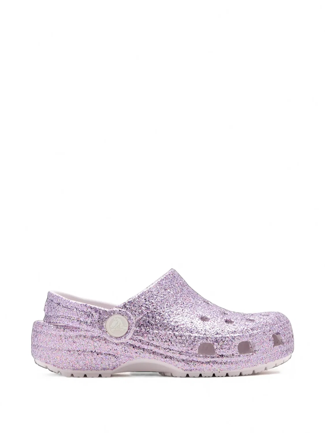 Детские сабо Classic Chunky Glitter фиолетовые Crocs, фиолетовый