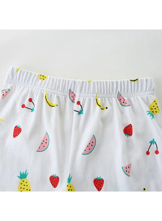 Комплект летний с принтом из хлопка для девочек Aosta Betty Store — фото 4