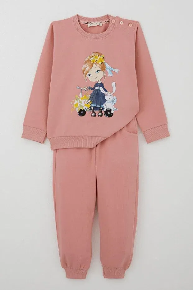 Детский спортивный костюм для девочек с принтом Scooter Girl Breeze, Rose Dry