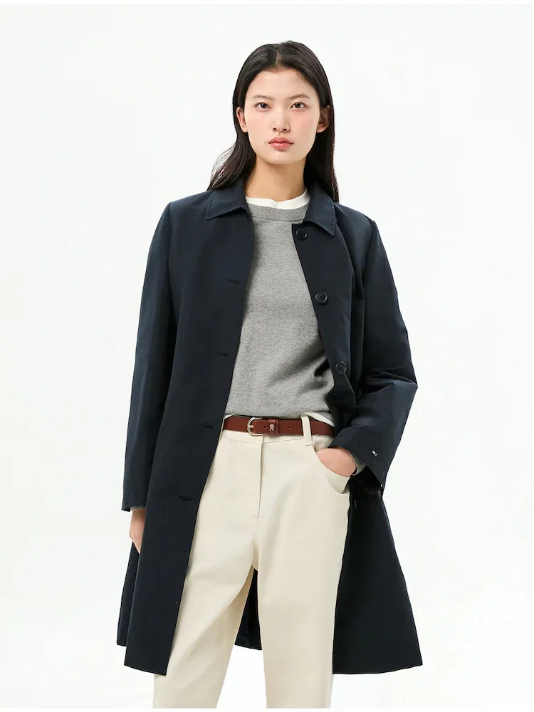 Пальто хлопковое Mac Coat TOMMY HILFIGER, Navy