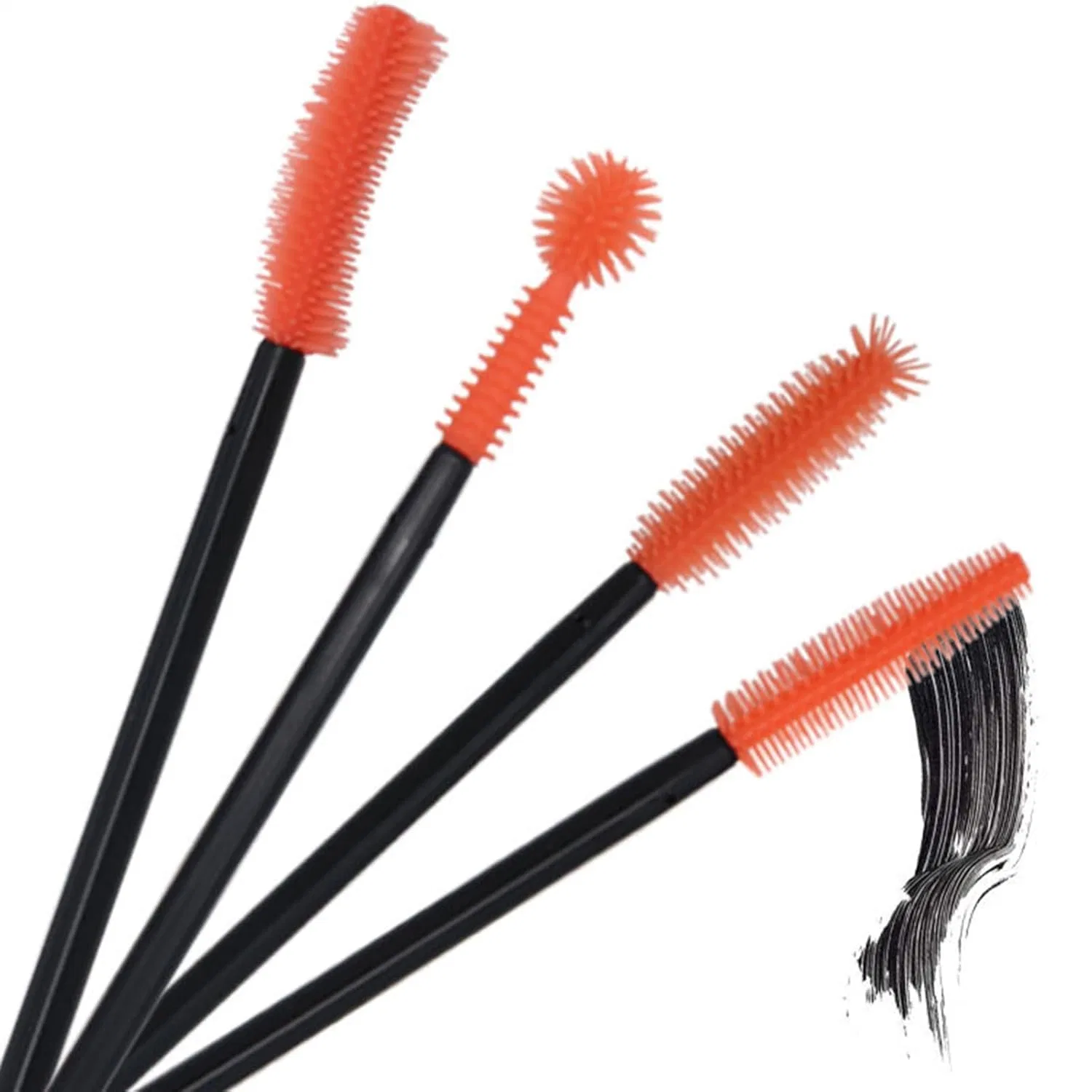 Трафарет для подводки, Silikon, Yellow + eyelash brush Generisch — фото 4