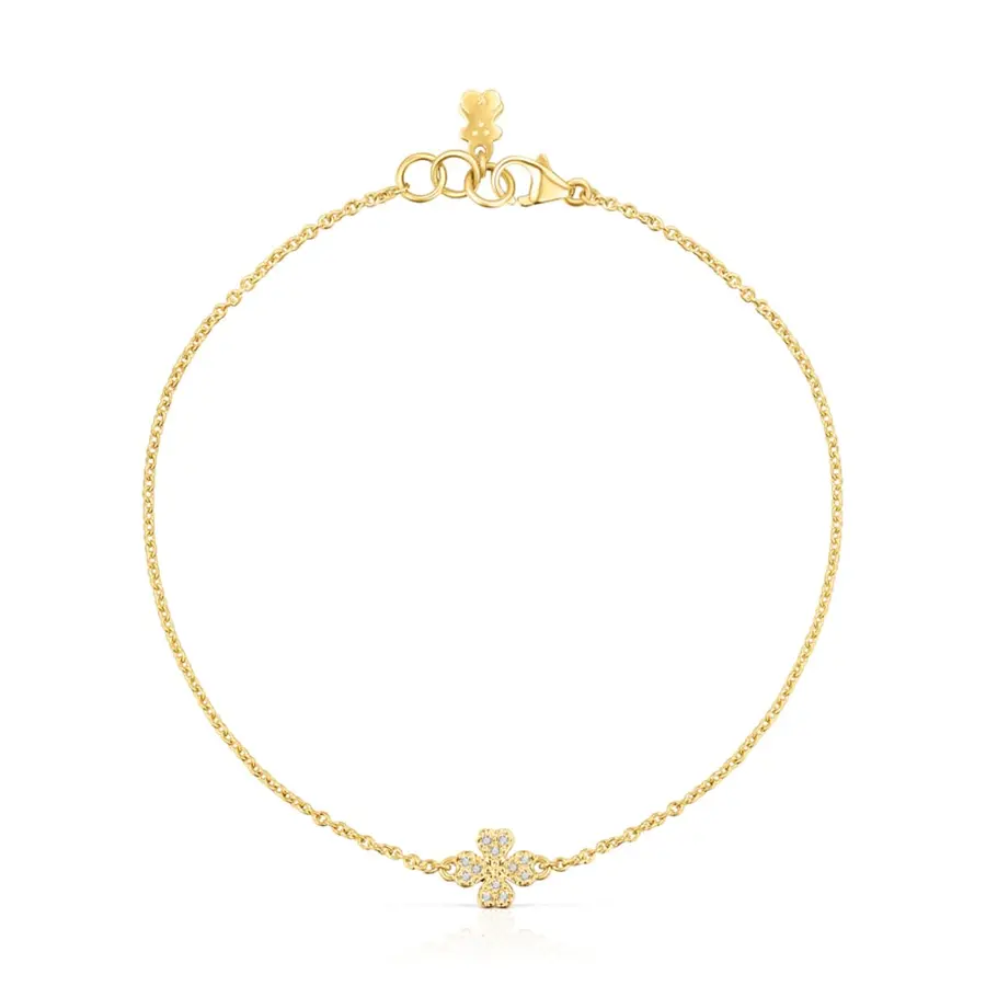 

Браслет Tous Good Vibes Clover, золото/бриллианты