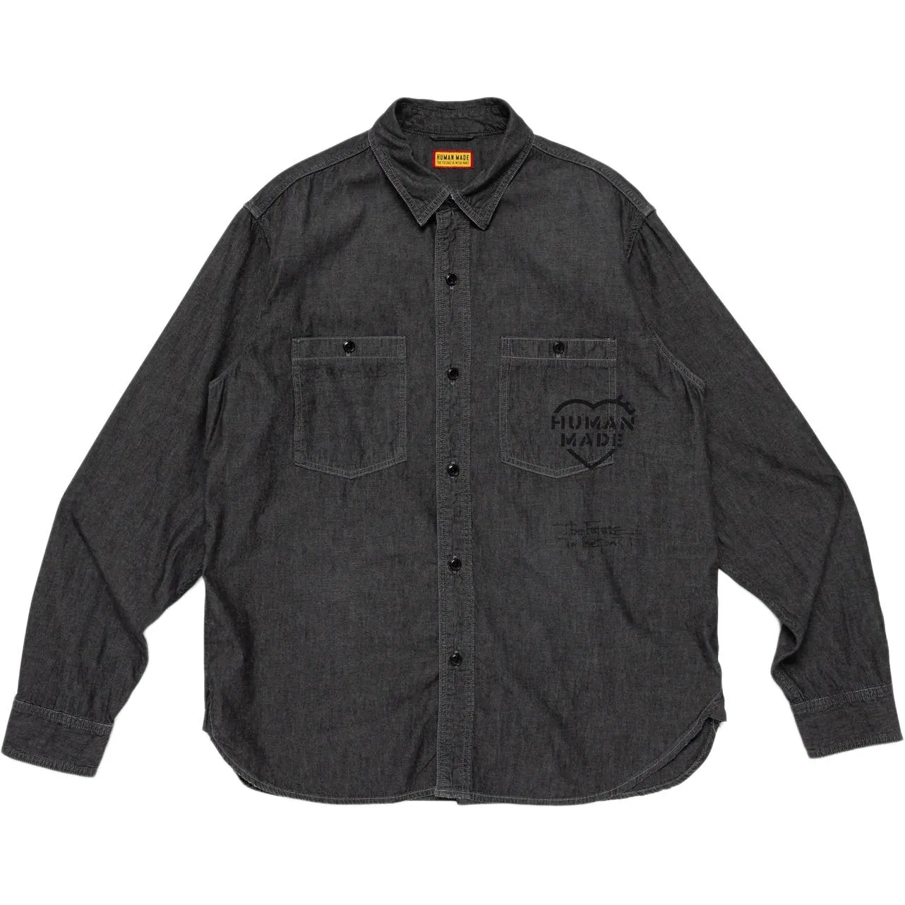 Детская джинсовая куртка с лацканом HUMAN MADE, Blue — фото 4