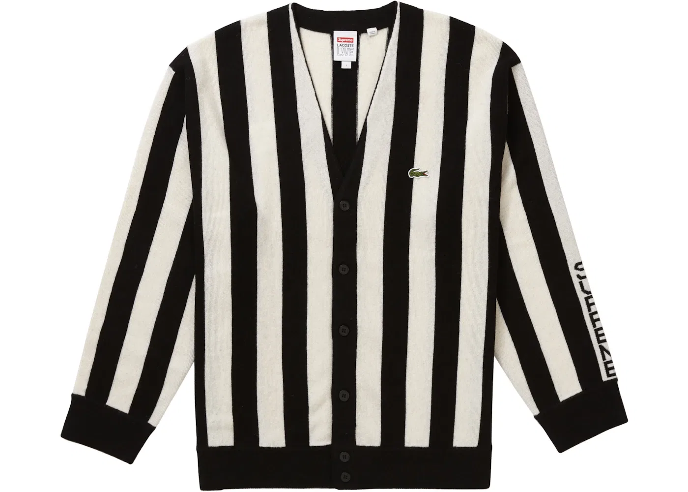 Мужской кардиган в полоску Cardigan Supreme, Черный