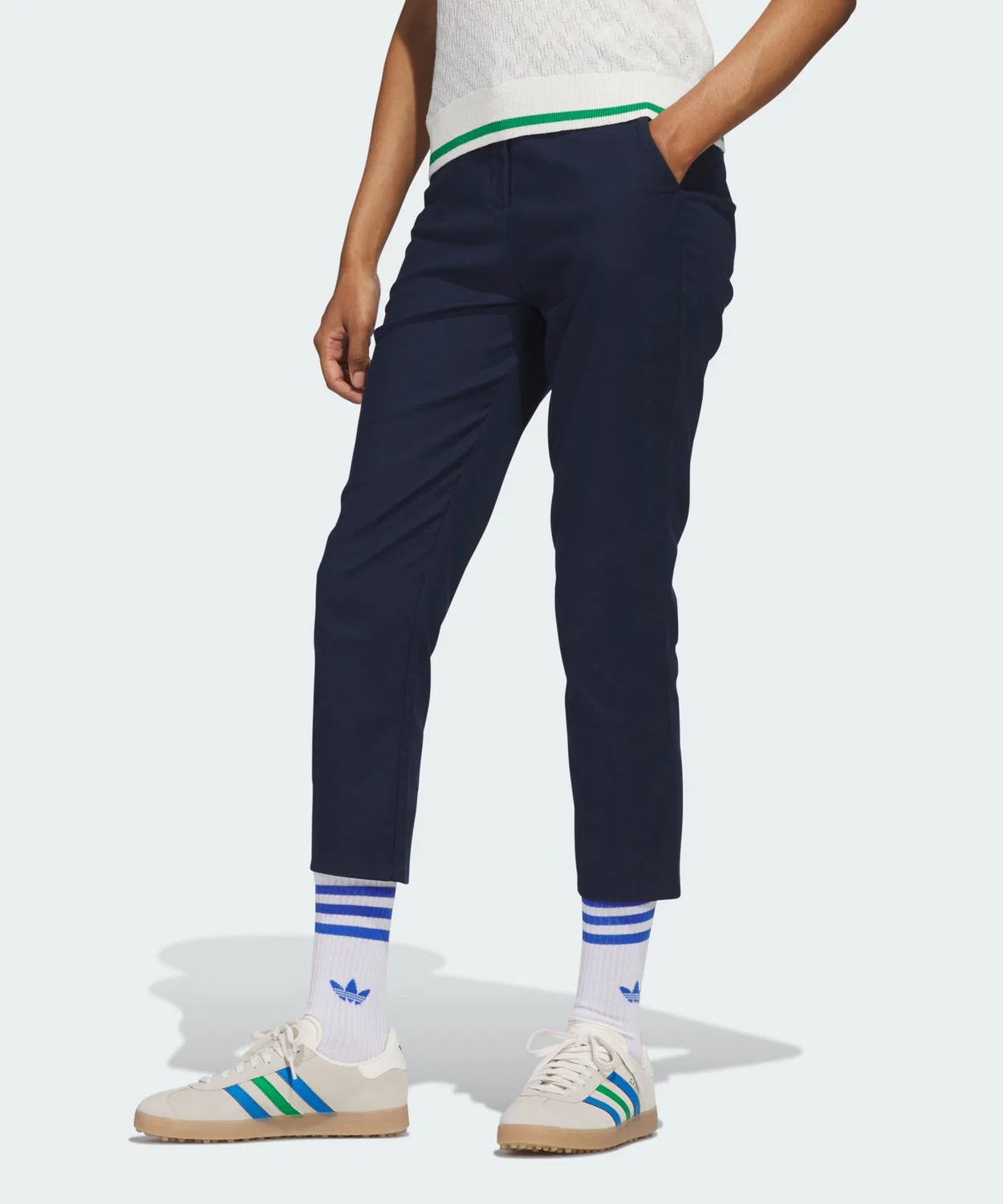 Женские брюки для гольфа с логотипом Originals Adidas, Navy