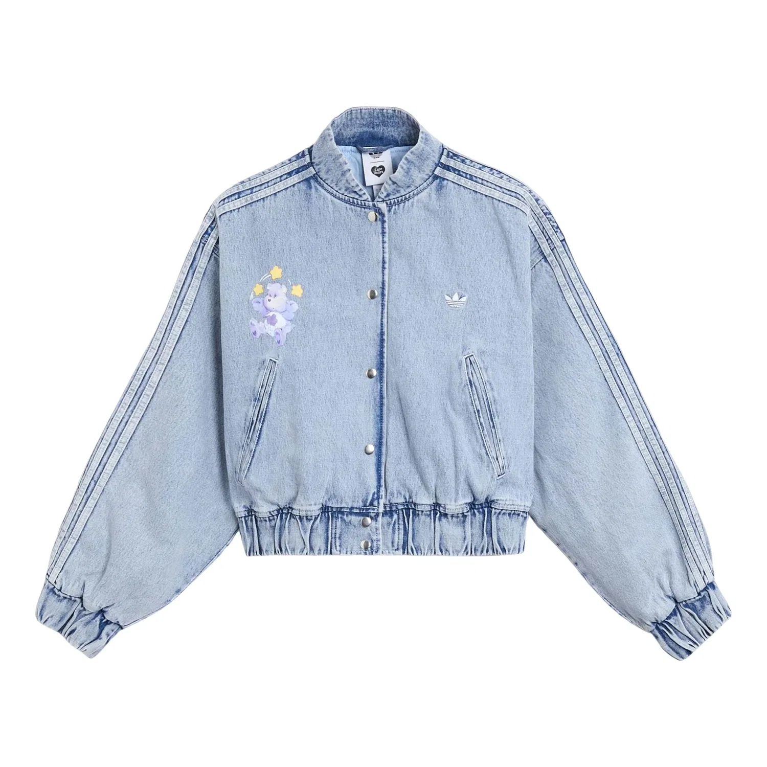 Женская куртка Care Bear Bomber Jacket Asia Sizing 'Electric Sky' adidas, Electric Sky