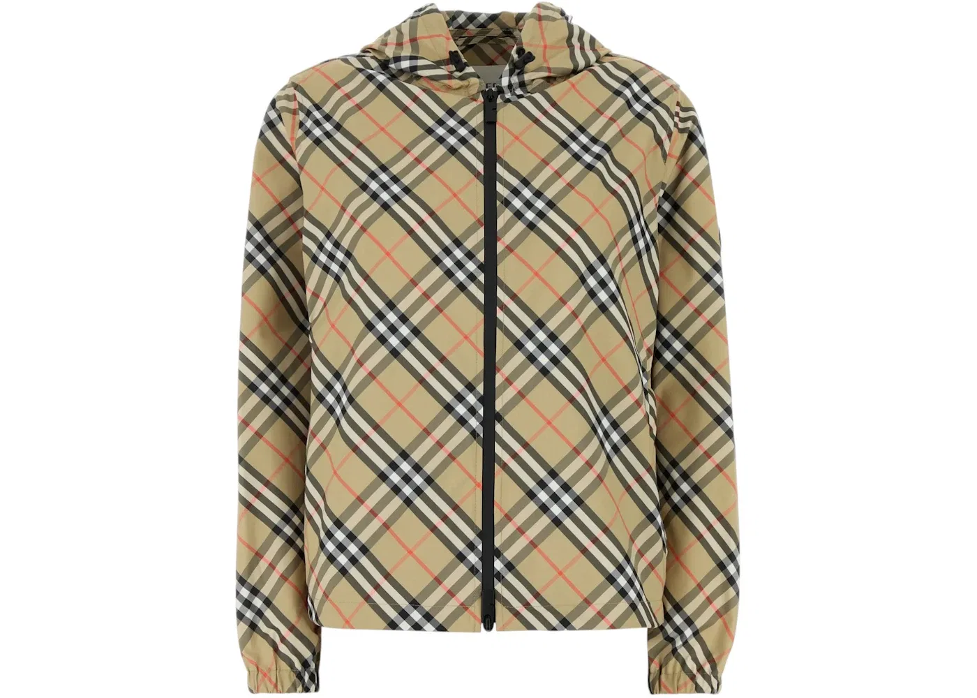 Женская ветровка-капюшон Salcombe Check Hood Windbreaker Burberry, Beige