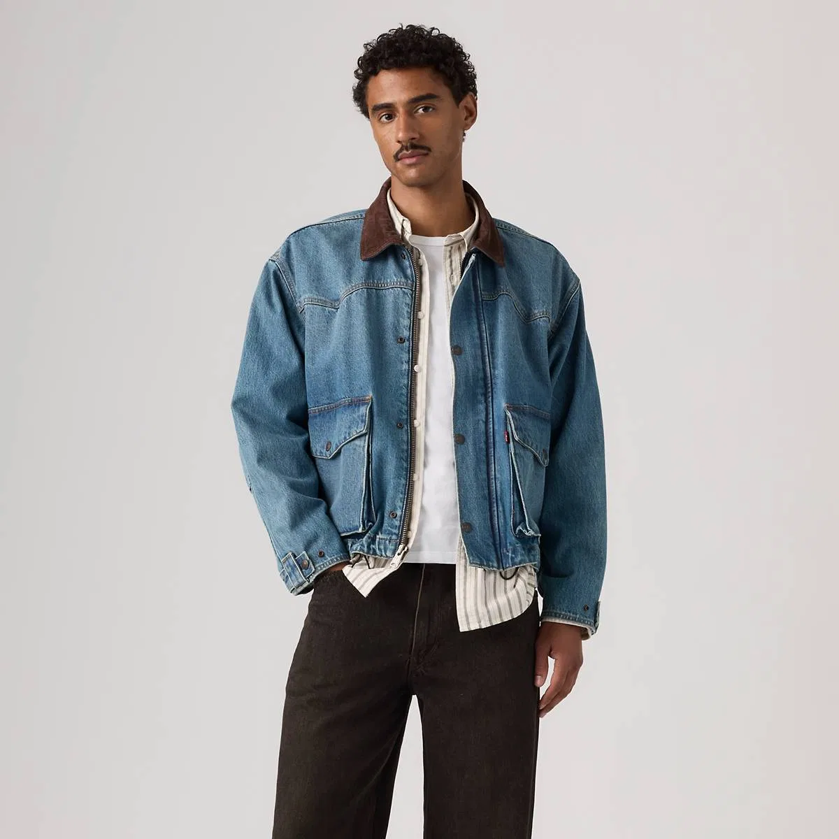 Укороченная куртка Hilltop Levi's, In Good Company - Medium Wash — фото 4