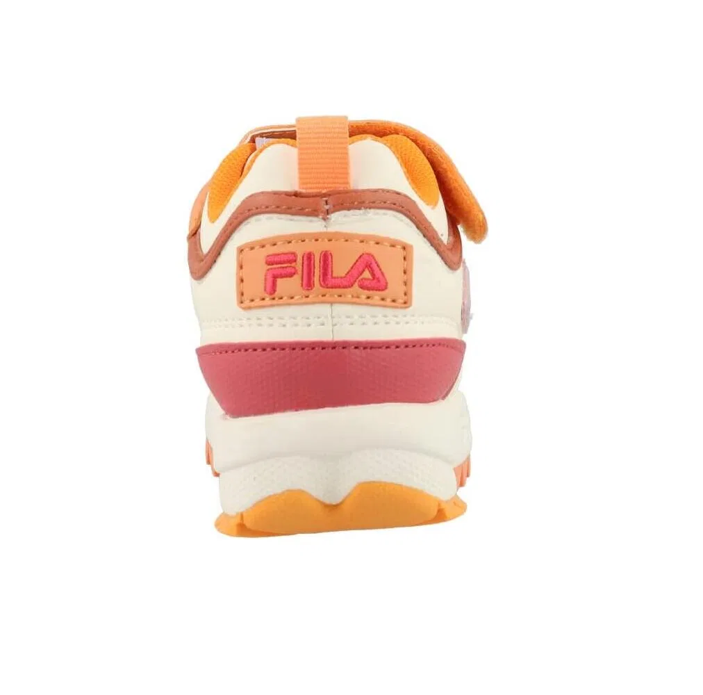 Детские кроссовки для девочек Fila Disruptor, Cream — фото 4