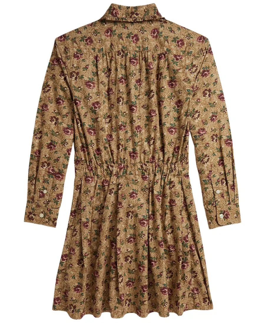 Платье-рубашка из хлопкового поплина с цветочным принтом Polo Ralph Lauren, Thornbury Rose — фото 3