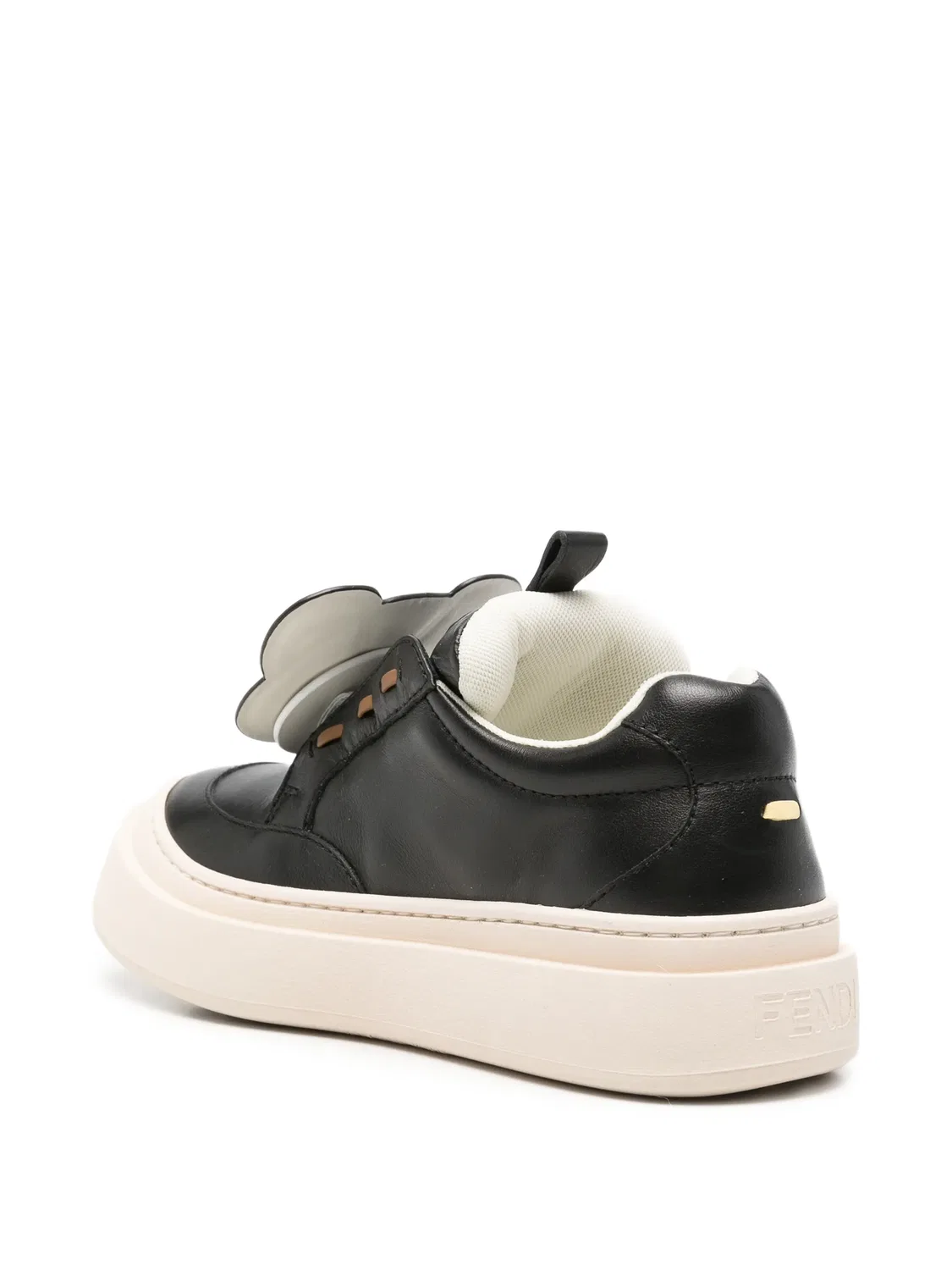 Кроссовки Fendi Bear с нашивкой Fendi Kids, черный — фото 2