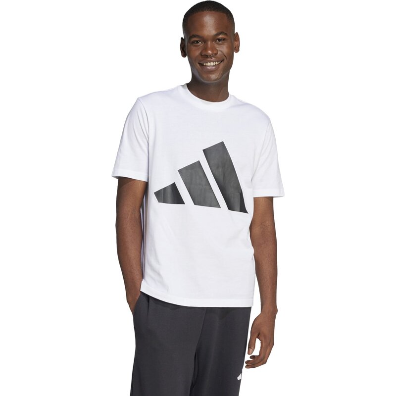 Футболка Essentials с большим логотипом Adidas, мультиколор — фото 2