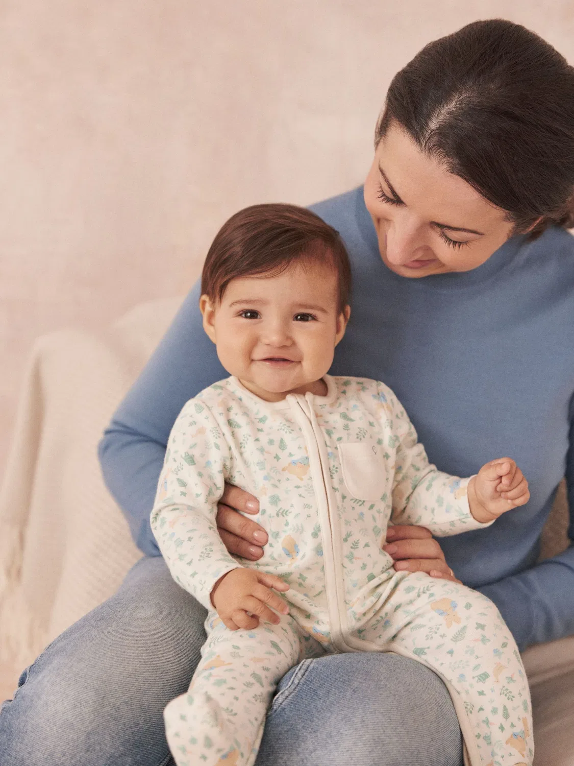 Слип-комбинезон Peter Rabbit, Clever Sleepsuit Mori, кремовый — фото 3
