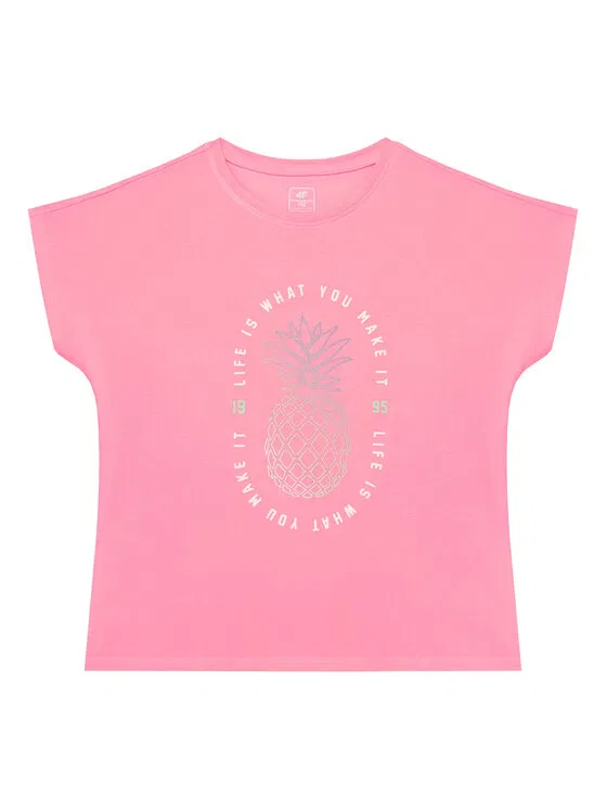 Футболка regular fit 4F, розовый