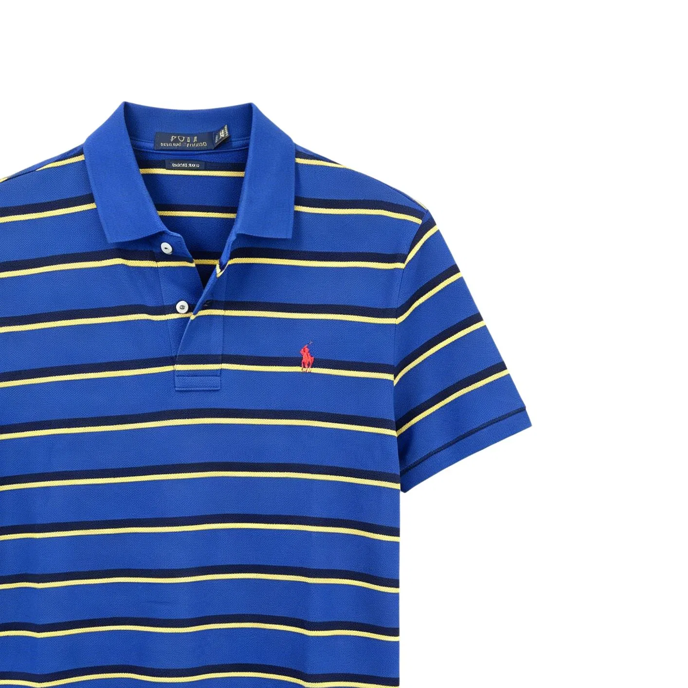 Рубашка-поло мужская синяя Polo Ralph Lauren, Blue — фото 3