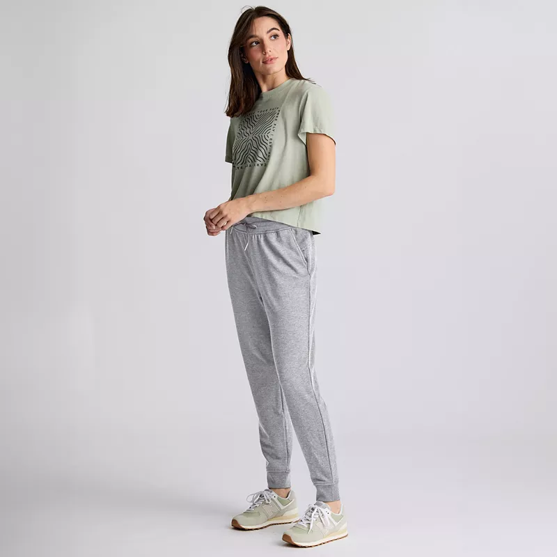 

Женские бамбуковые легкие джоггеры Free Fly из флиса, цвет Light Heather Grey