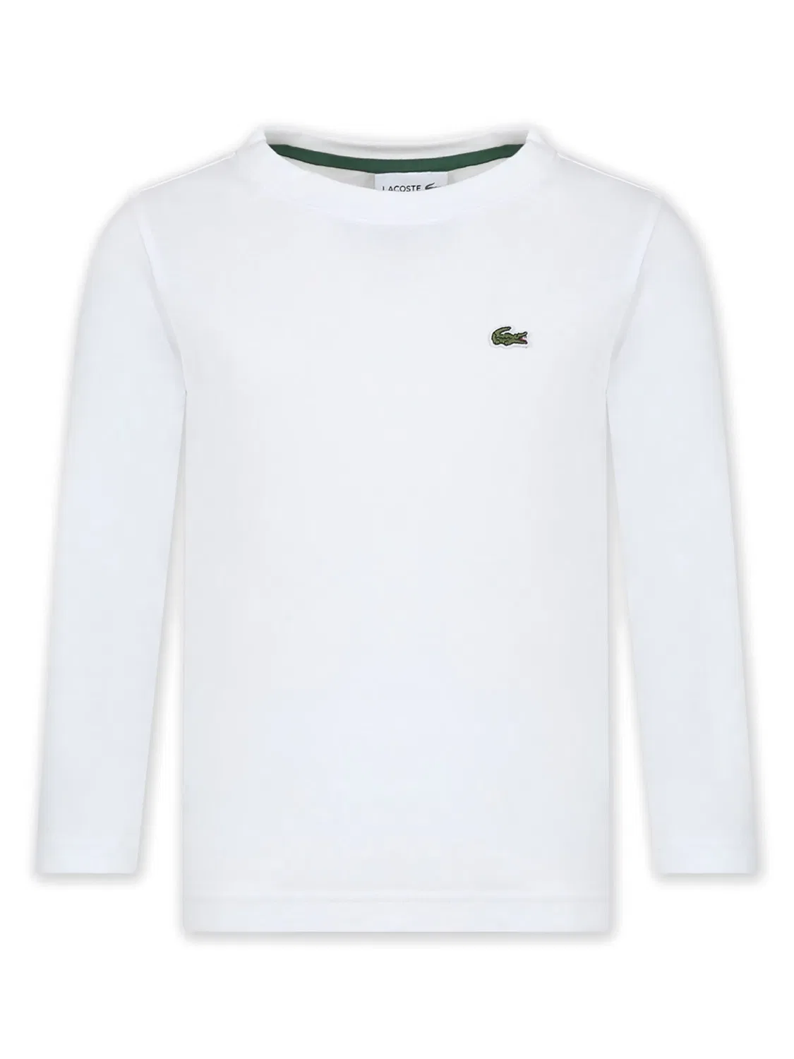 Футболка с вышитым логотипом Lacoste, белый