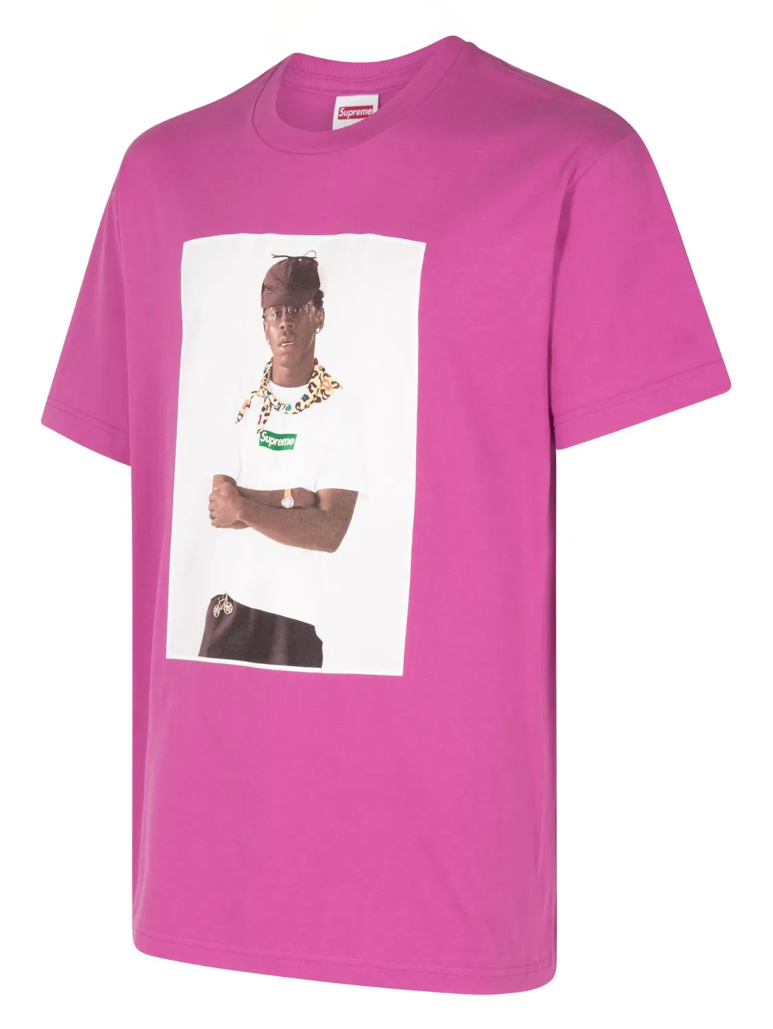 Футболка с фотопринтом x Tyler The Creator Supreme, магента — фото 3