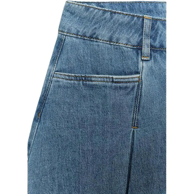 Женская джинсовая юбка-шорты ZARA, Blue — фото 4