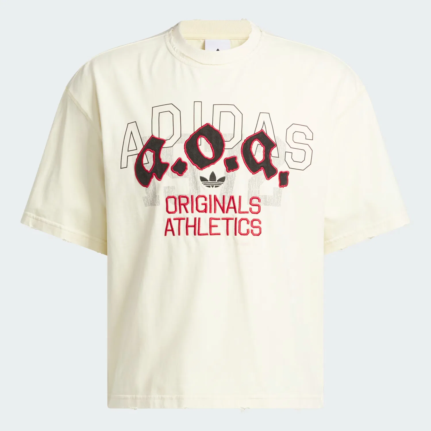 Мужская футболка с принтом Originals AOA Graphic Tee Adidas Originals, ванильный — фото 4