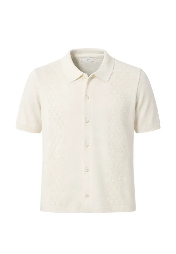 Рубашка с хлопком Over/D Beige, бежевый