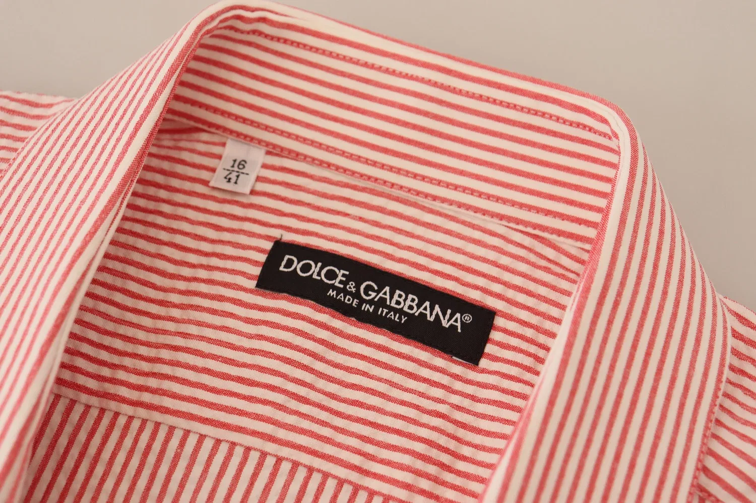 Мужская рубашка с коротким рукавом с принтом Dolce & Gabbana, White and Red — фото 3