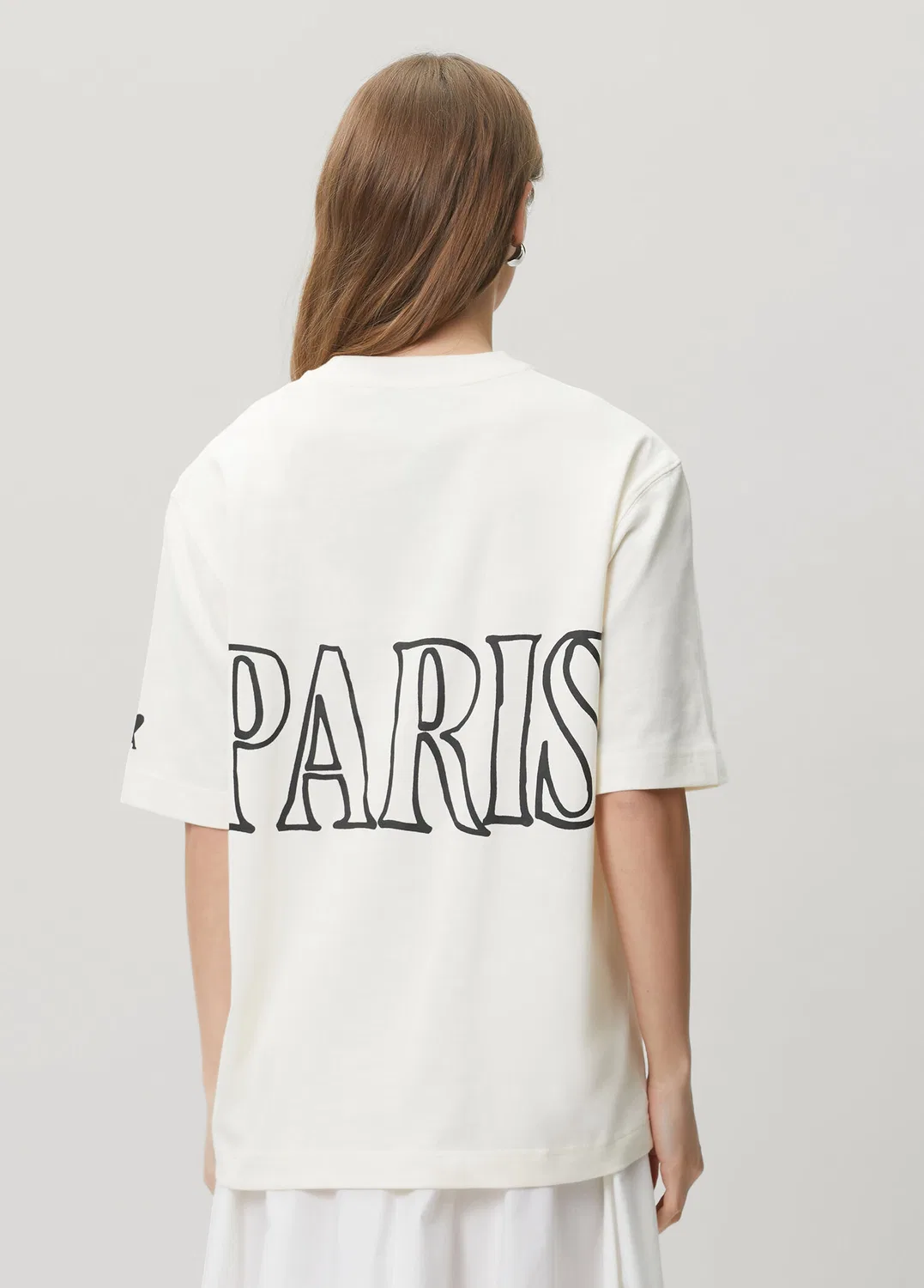 Футболка с логотипом Ami Paris, white — фото 4