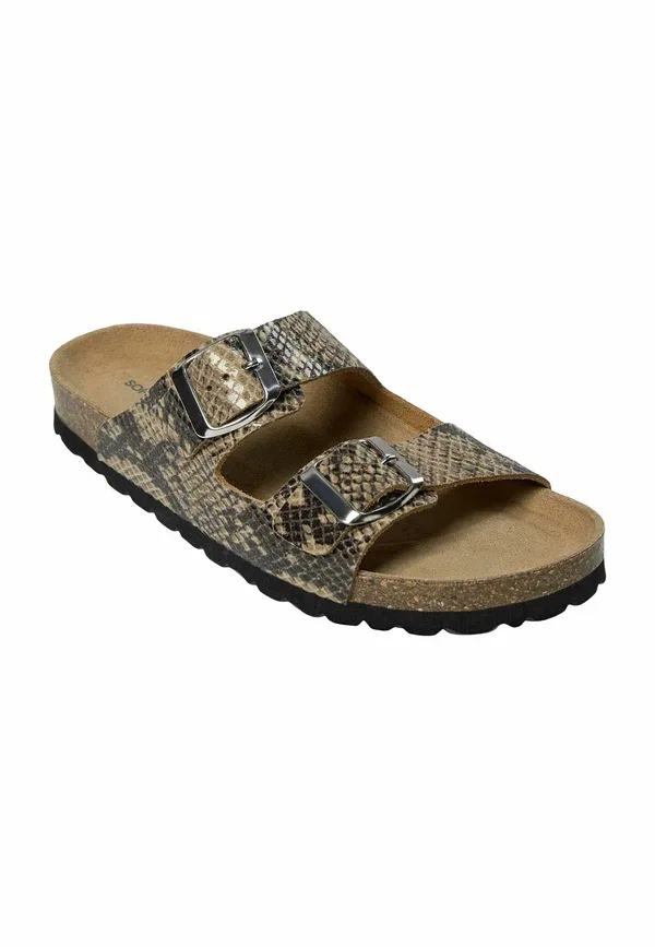 Мюли с принтом animal print Mules Sofie Schnoor, коричневый змеиный — фото 2