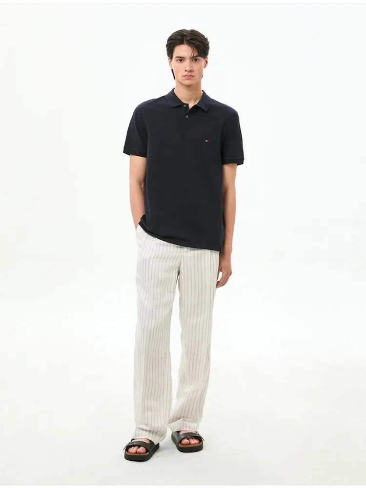 Футболка поло с коротким рукавом, Regular Fit, модель 1985 TOMMY HILFIGER, Dark Blue — фото 2
