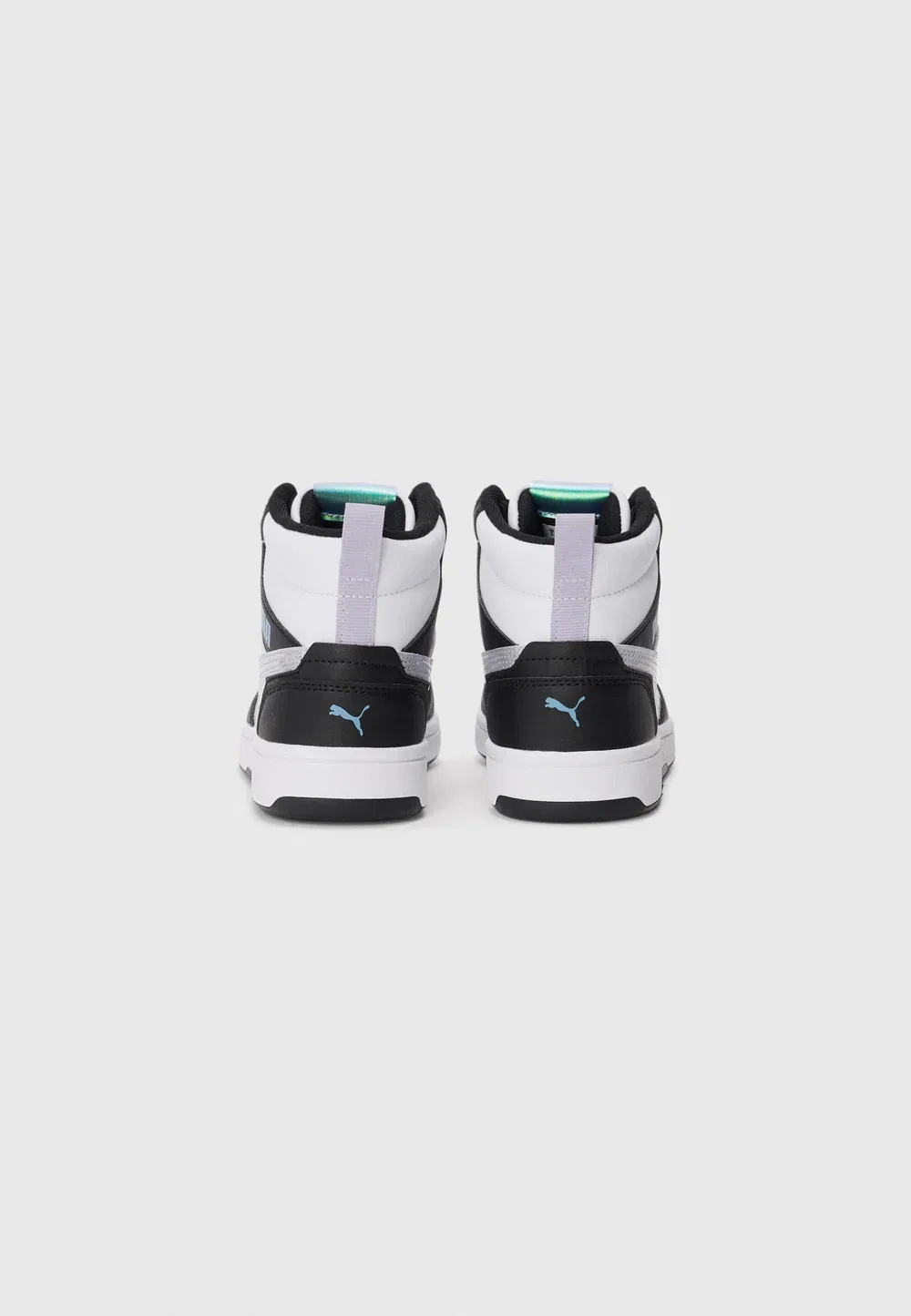 Rebound v6 mid space belle - высокие кроссовки Puma, Black/Lilac Crush/White — фото 3