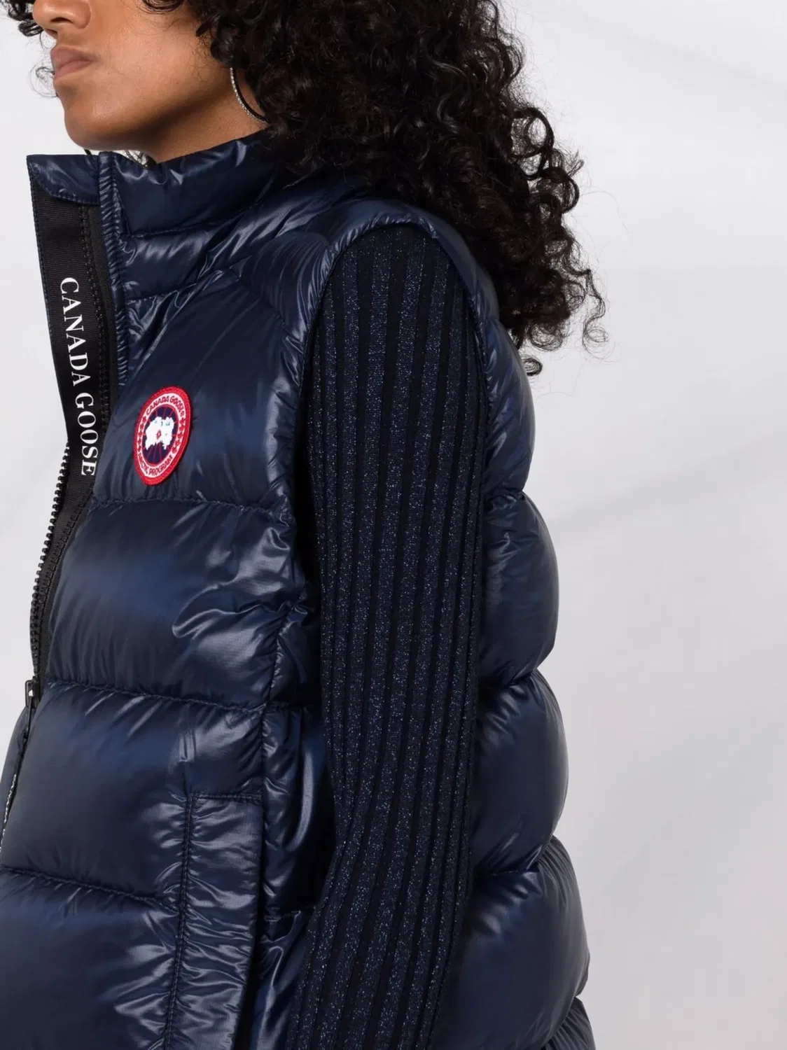 Canada Goose Пуховый жилет на молнии синий — фото 3