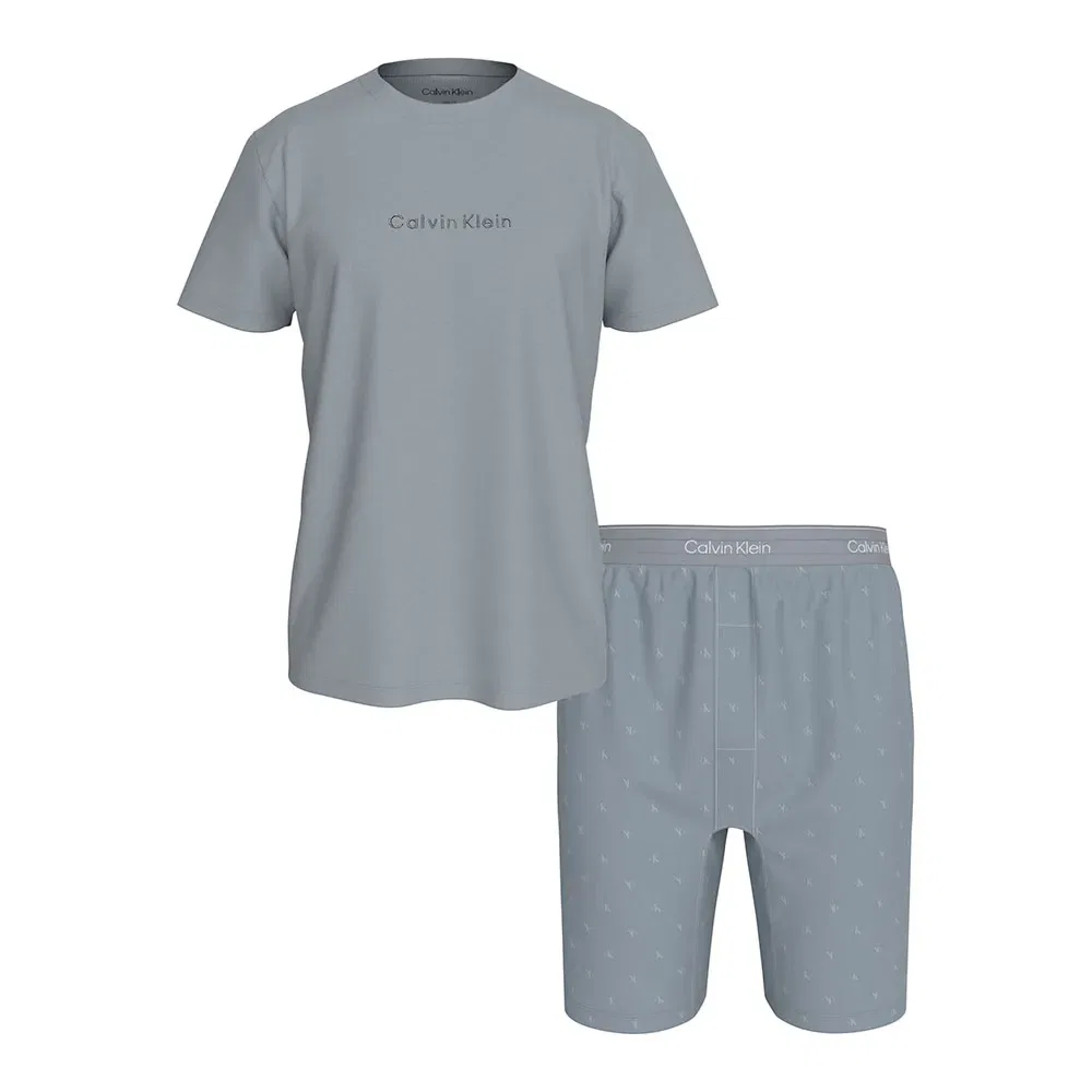 Пижама с коротким рукавом Calvin Klein, серый