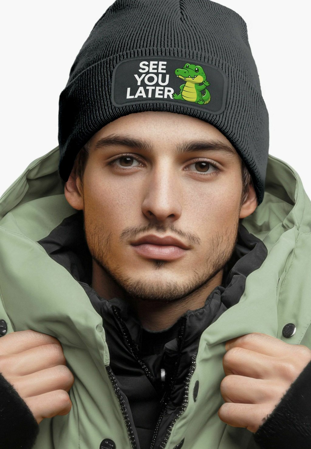 

Шапка MIT PATCH SPRUCH SEE YOU LATER MoonWorks, серый