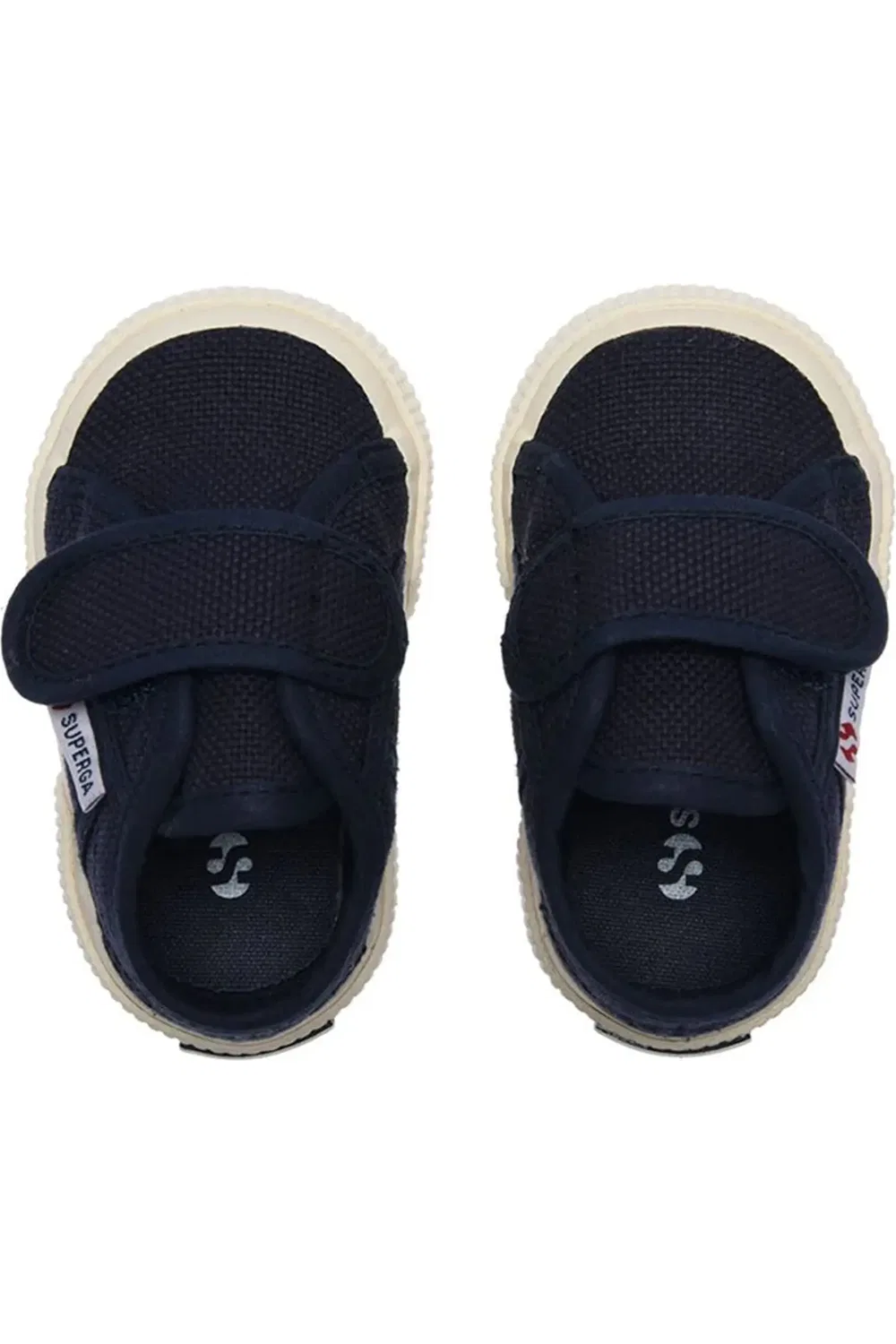 Кеды детские на липучке 2750 Bstrap Superga, Blue Navy — фото 4
