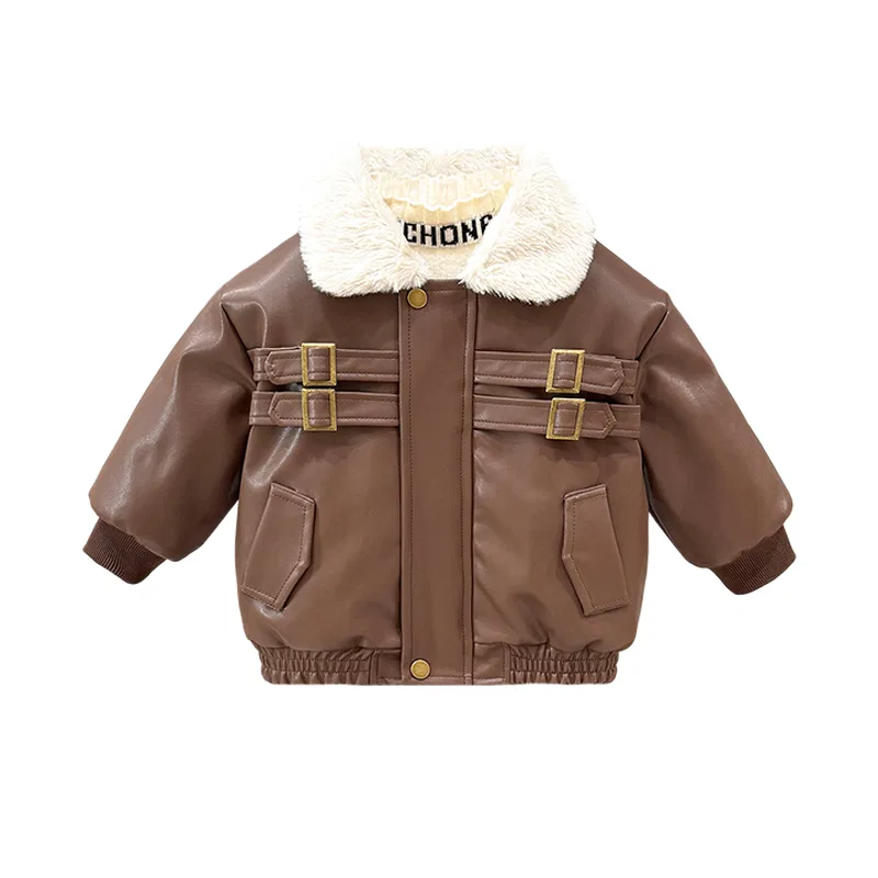Детское пальто на флисовой подкладке Lanza, Khaki